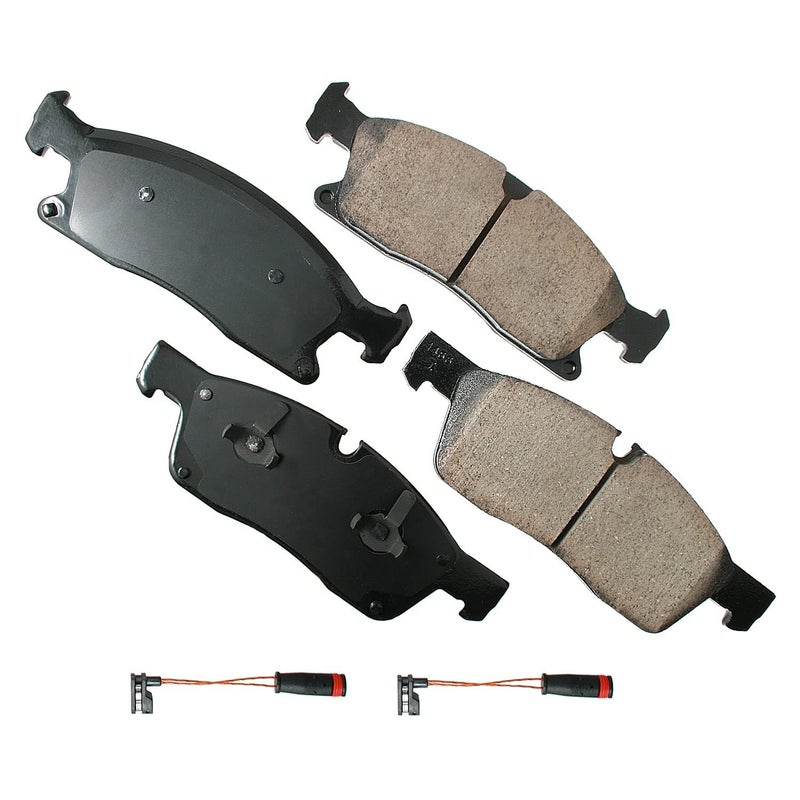 Akebono-EUR1629 Ultra Premium Front Brake Pads, GREY